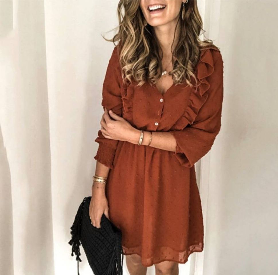 Social Vestido V-neck