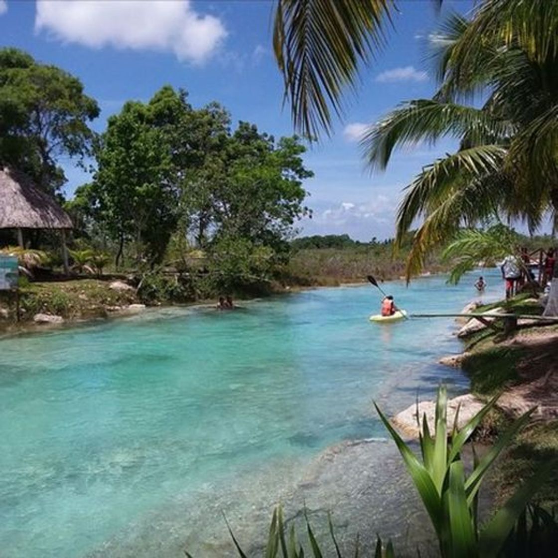 Place Los Rapidos laguna de Bacalar