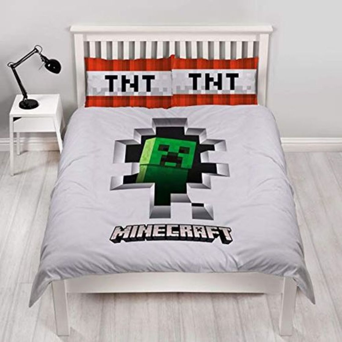 Social Character World Minecraft Dynamite - Funda de edredón para Cama de Matrimonio