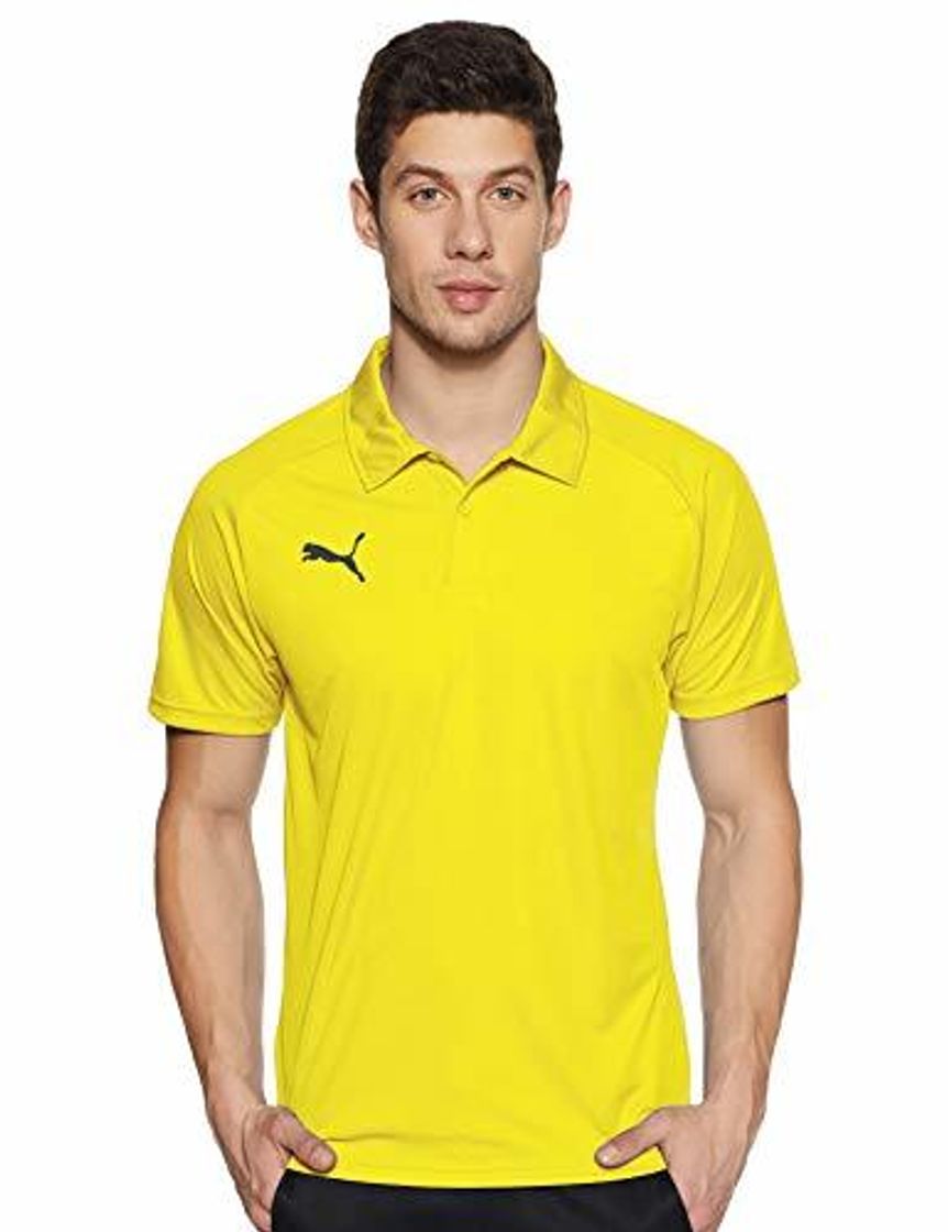 Social PUMA Liga Sideline Polo T-Shirt, Hombre, Amarillo