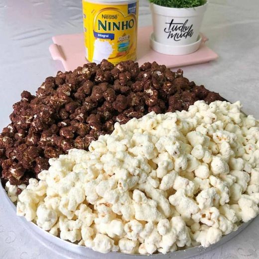Pipoca Gourmet de Chocolate e Leite Ninho 