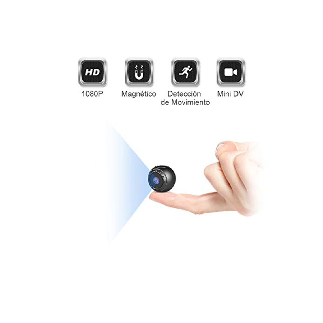 Social Mini Camara Espia Oculta, MHDYT 1080P HD Micro Camara Vigilancia Grabadora de