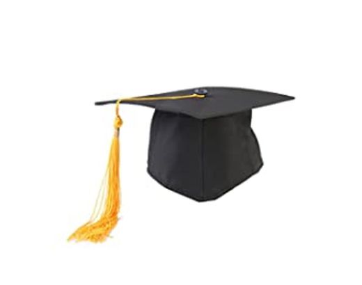 TENDYCOCO Estudiante Adulto Matte Graduation Cap Mortar Board Sombrero de graduación con