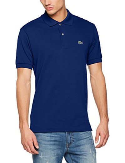 Lacoste L1212 Camiseta Polo, Azul