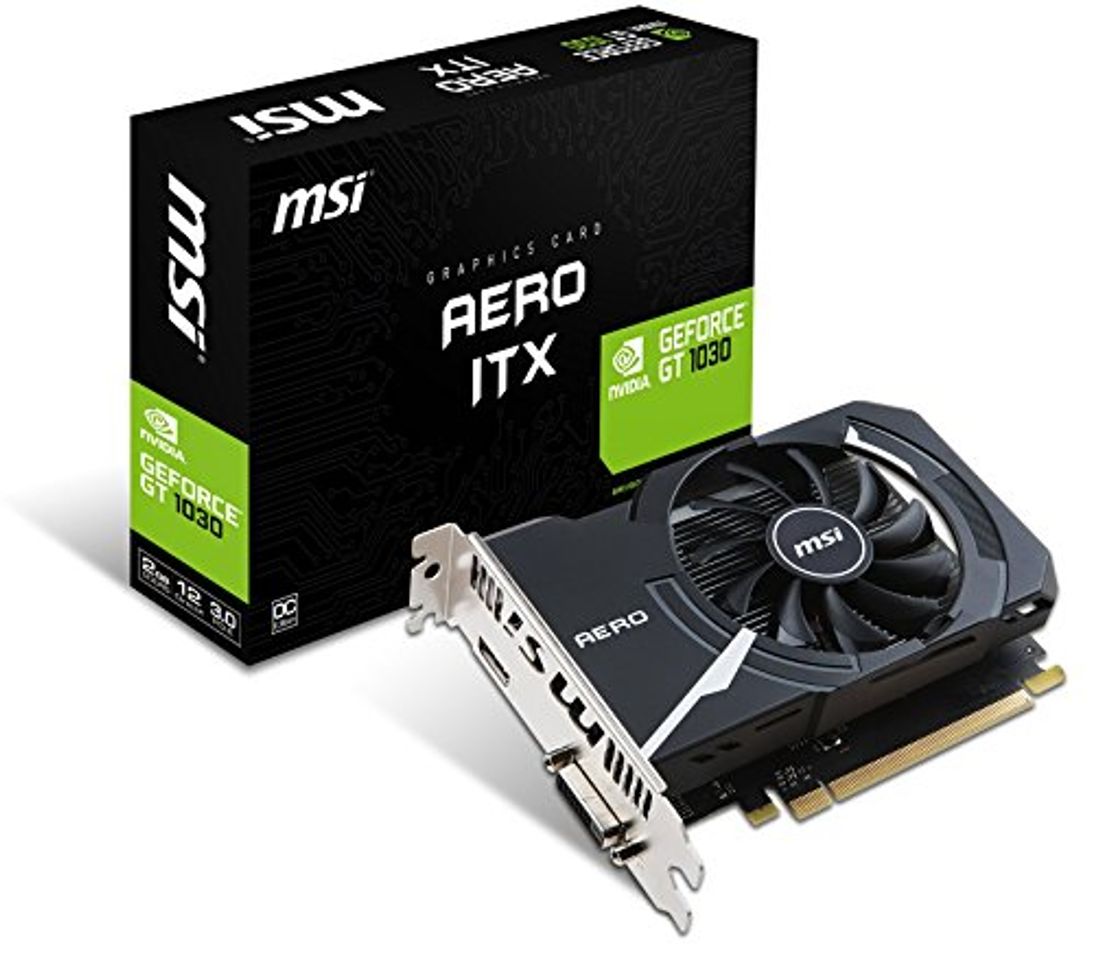 Electrónica MSI GeForce GT 1030 Aero ITX 2G OC - Tarjeta gráfica