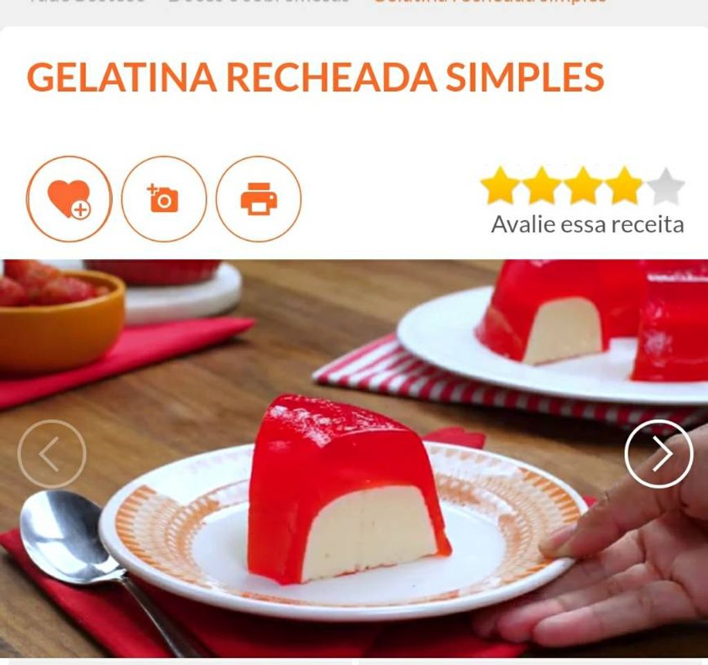 Moda Gelatina recheada simples 