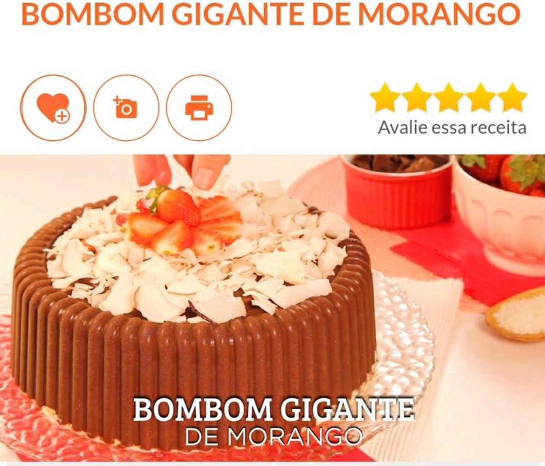 Moda Bombom gigante de morango