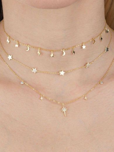  Solid celestial  charms  choker 