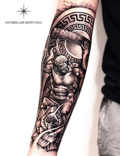 Tatuaje Atlas 💉🖤 Artist Anthriller Montana