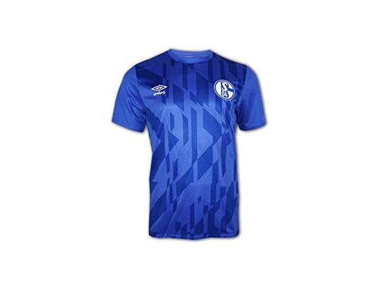 UMBRO FC Schalke 04 Warm Up - Camiseta de entrenamiento para hombre