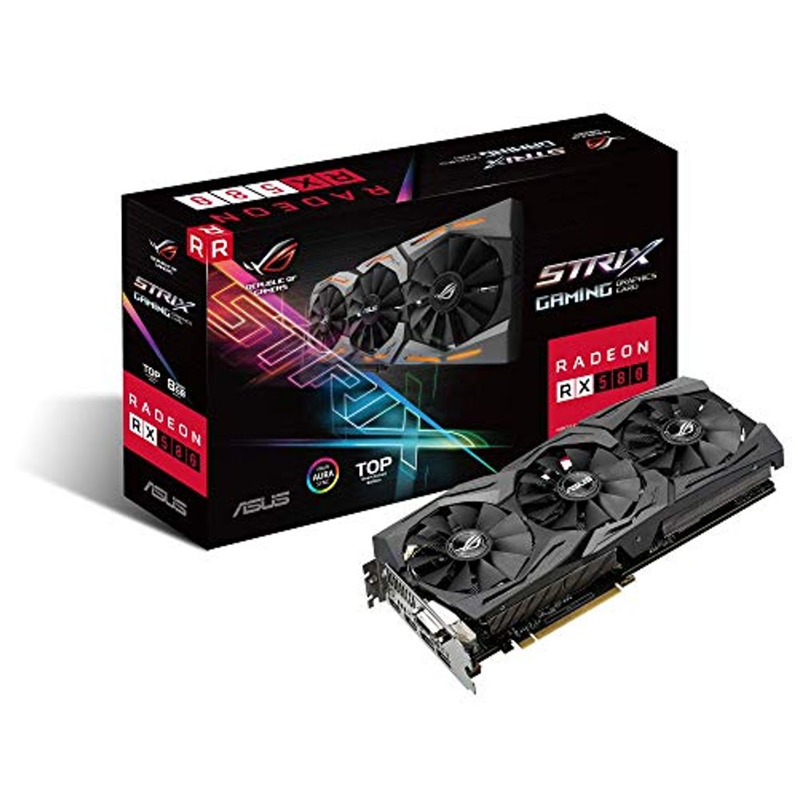 Social ASUS ROG-STRIX-RX580-T8G-GAMING Radeon RX 580 8GB GDDR5 - Tarjeta gráfica