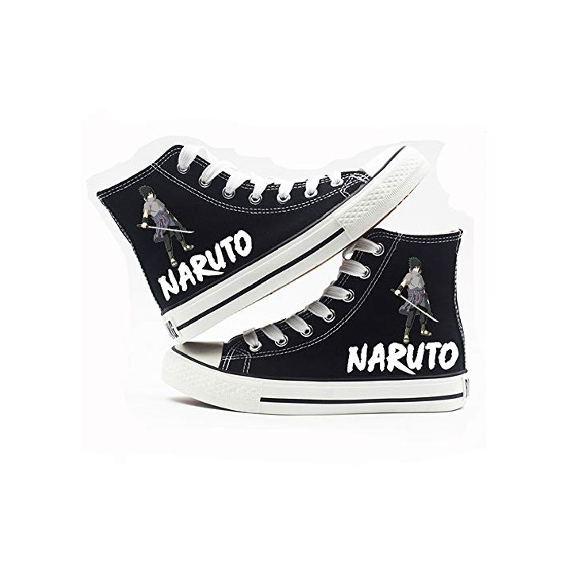 Moda SHIQI-DYMX Anime Japonés Naruto Uzumaki Naruto Zapatos De Lona Unisex