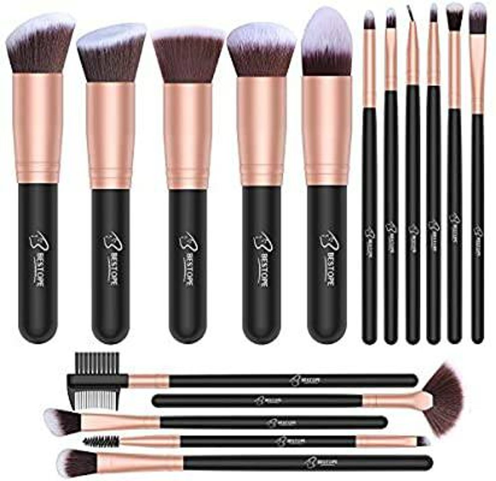 Product Set de brochas de maquillaje profesional BESTOPE 16 piezas