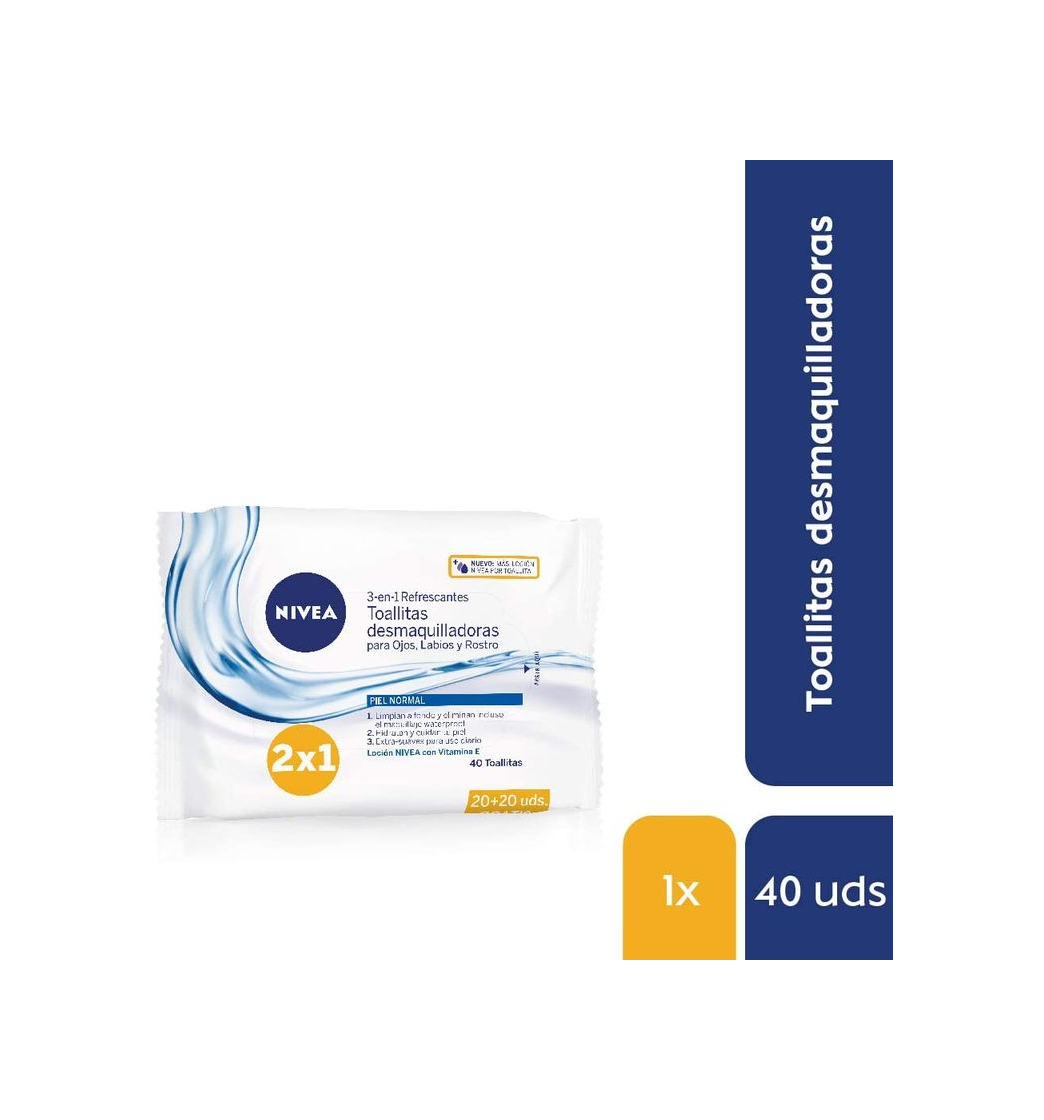Social NIVEA Toallitas Desmaquilladoras Refrescantes en pack de 4