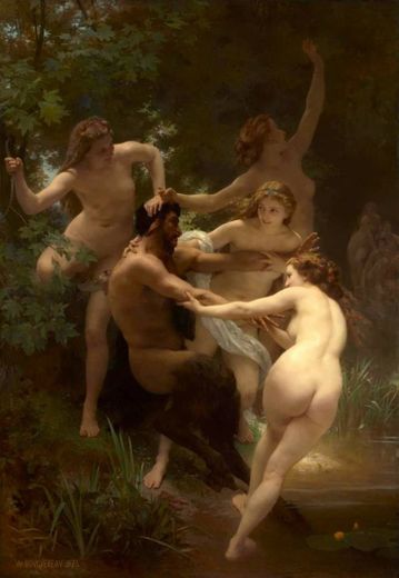 Ninfas y sátiro - William-Adolphe 