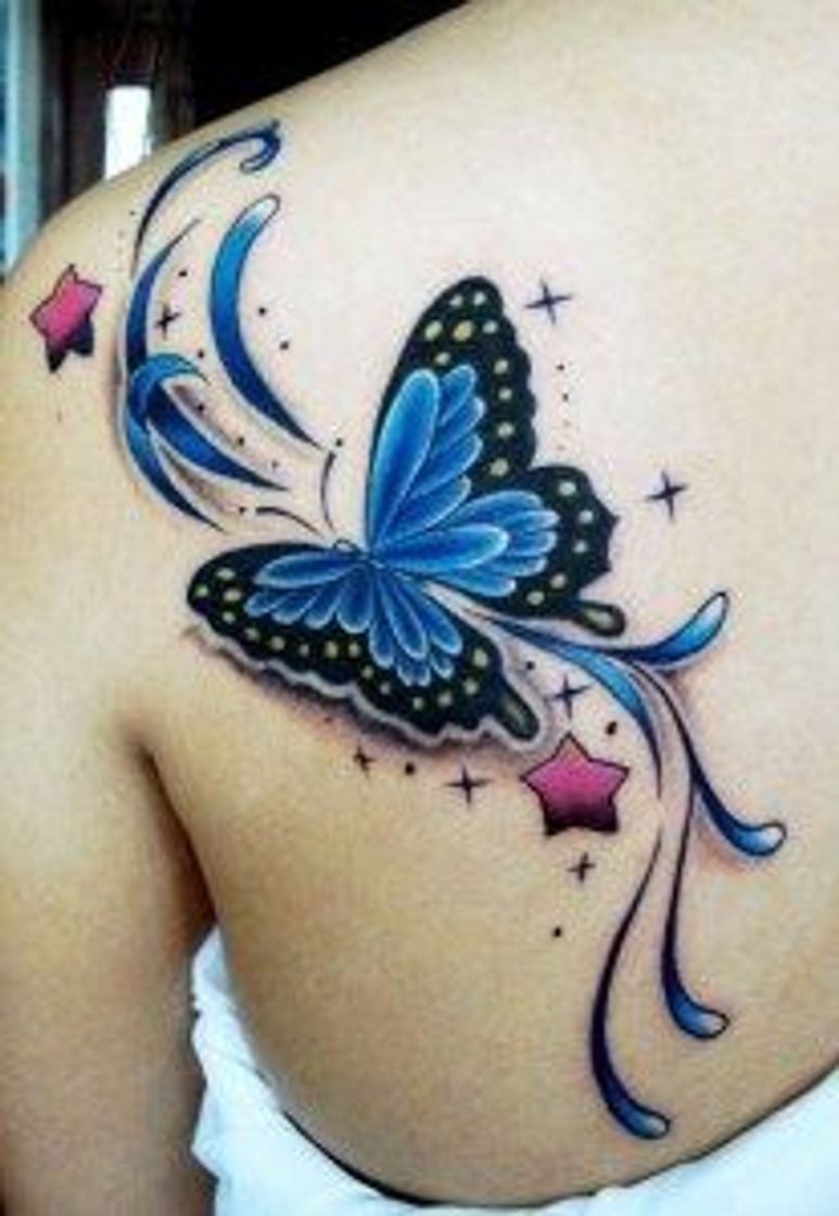 Moda Estrellas | Mariposa tatuaje, Tatuaje mariposa 3d, Tatuaje de hadas