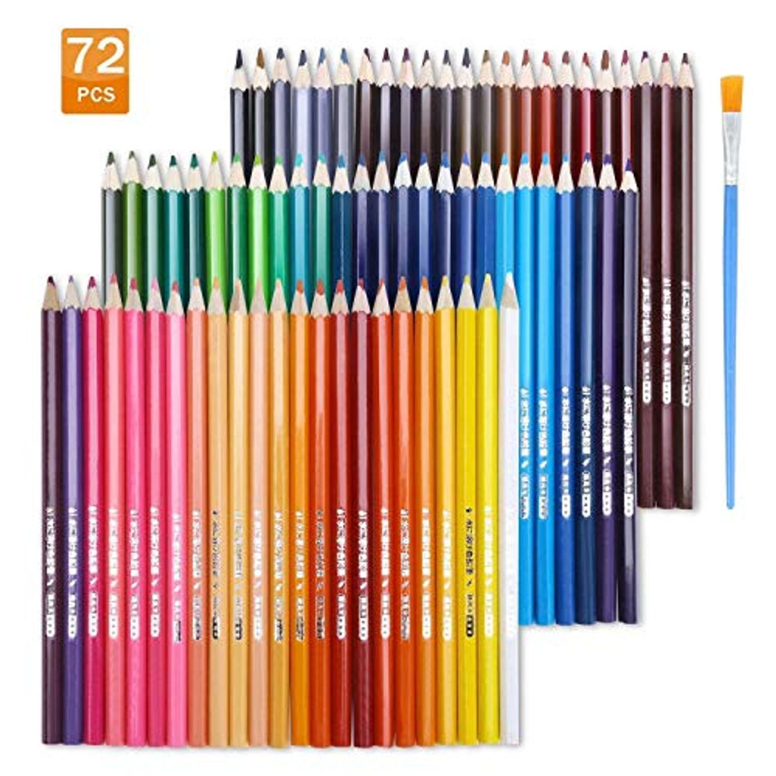 Social EBES  Lápiz de Color 72 Colores Soluble en agua Regalo Ideal