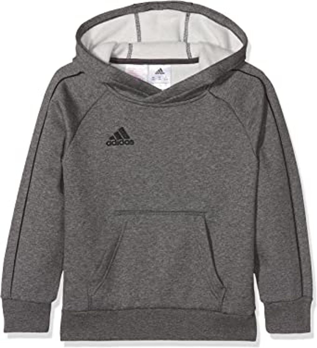 Fashion adidas Core 18 Hoody Sudadera con Capucha, Niños, White