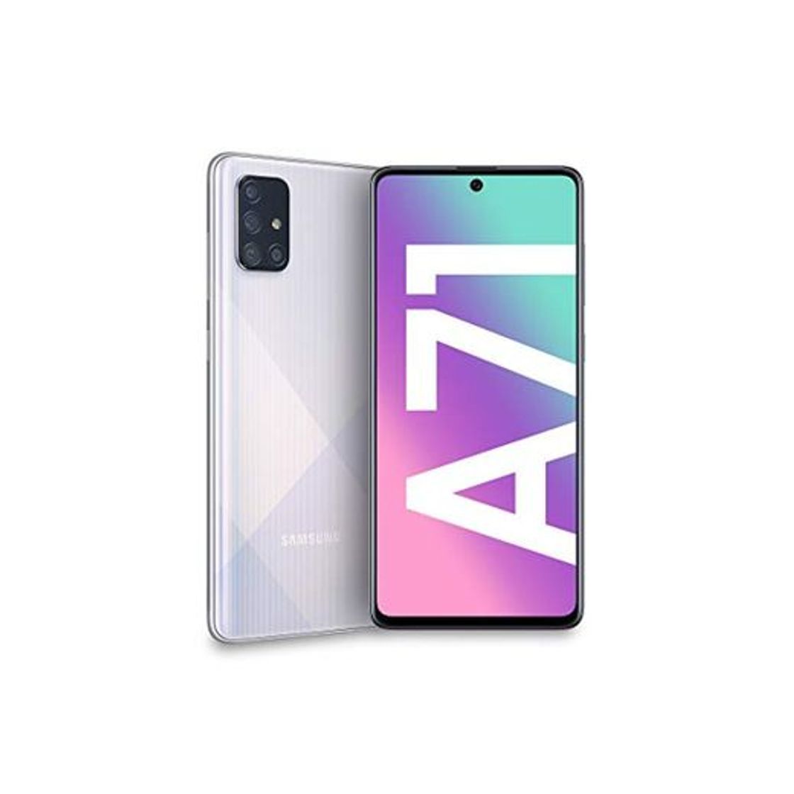 Social Samsung Galaxy A71 Dual SIM 128GB 6GB RAM SM-A715FN/DS Silver-White