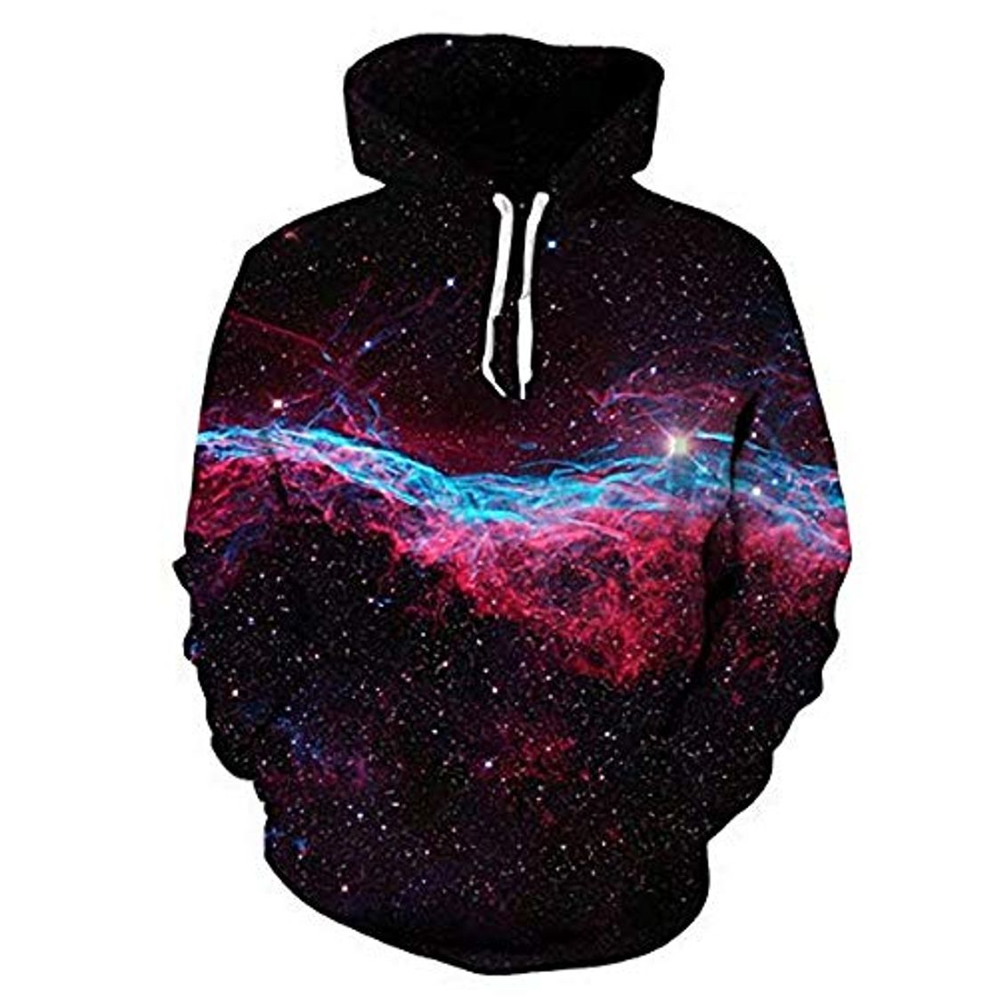 Fashion SMYUI Sudadera con Capucha para Hombre Estampado 3D Bolsillo Grande Artistic Starry