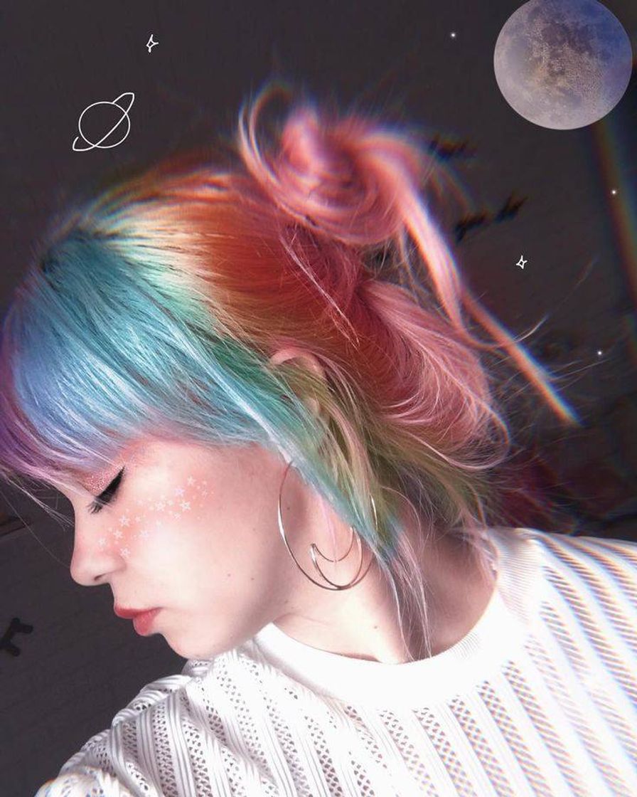 Moda 
Rainbow Hair.