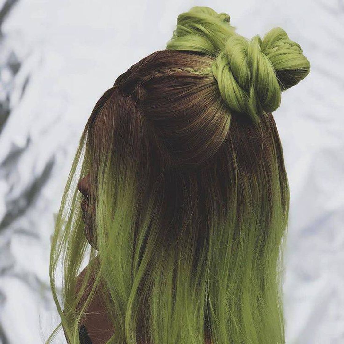 Fashion 
Green Hair Locks.