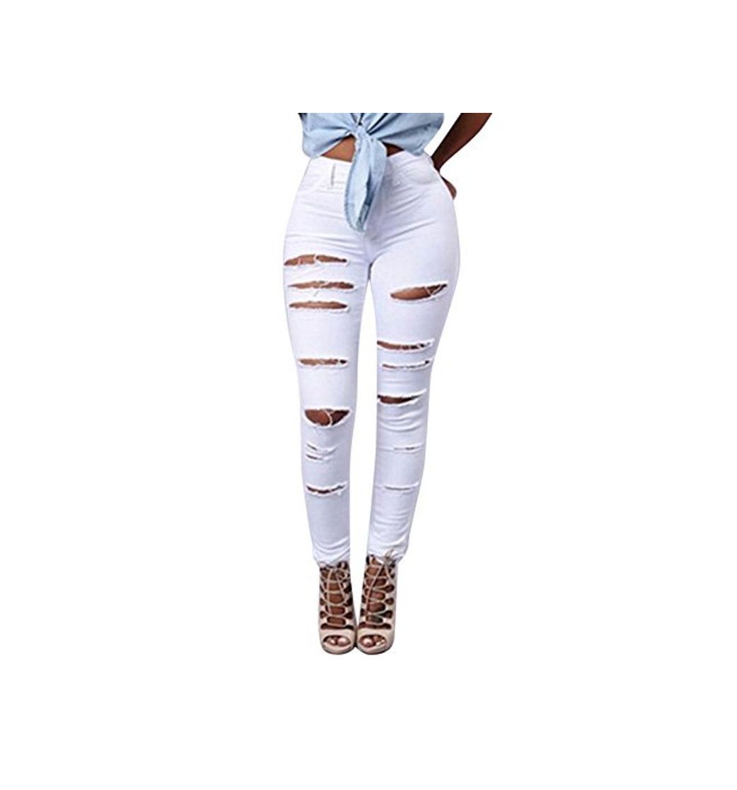 Product Anyu Denim Pantalones Jeans Rotos Vaqueros Push Up Vaqueros Elásticos para Mujer