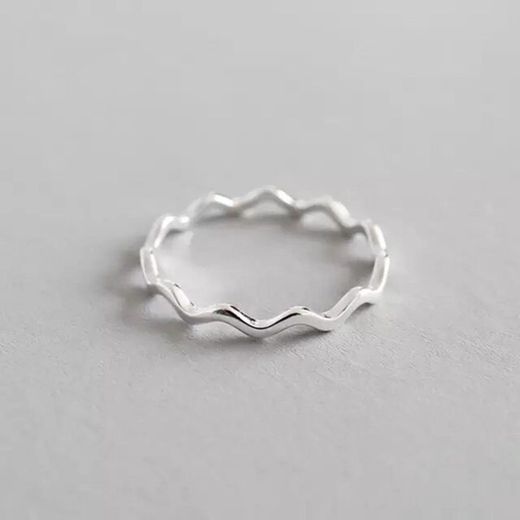 Plata zigzag ring