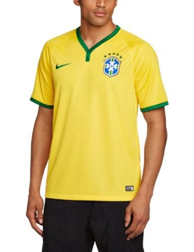 Nike Brasil CBF Home Stadium - Camiseta/Camisa Deportivas para Hombre