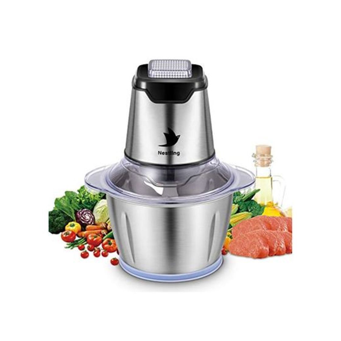 Social Nestling® Picadora eléctrica de 500W