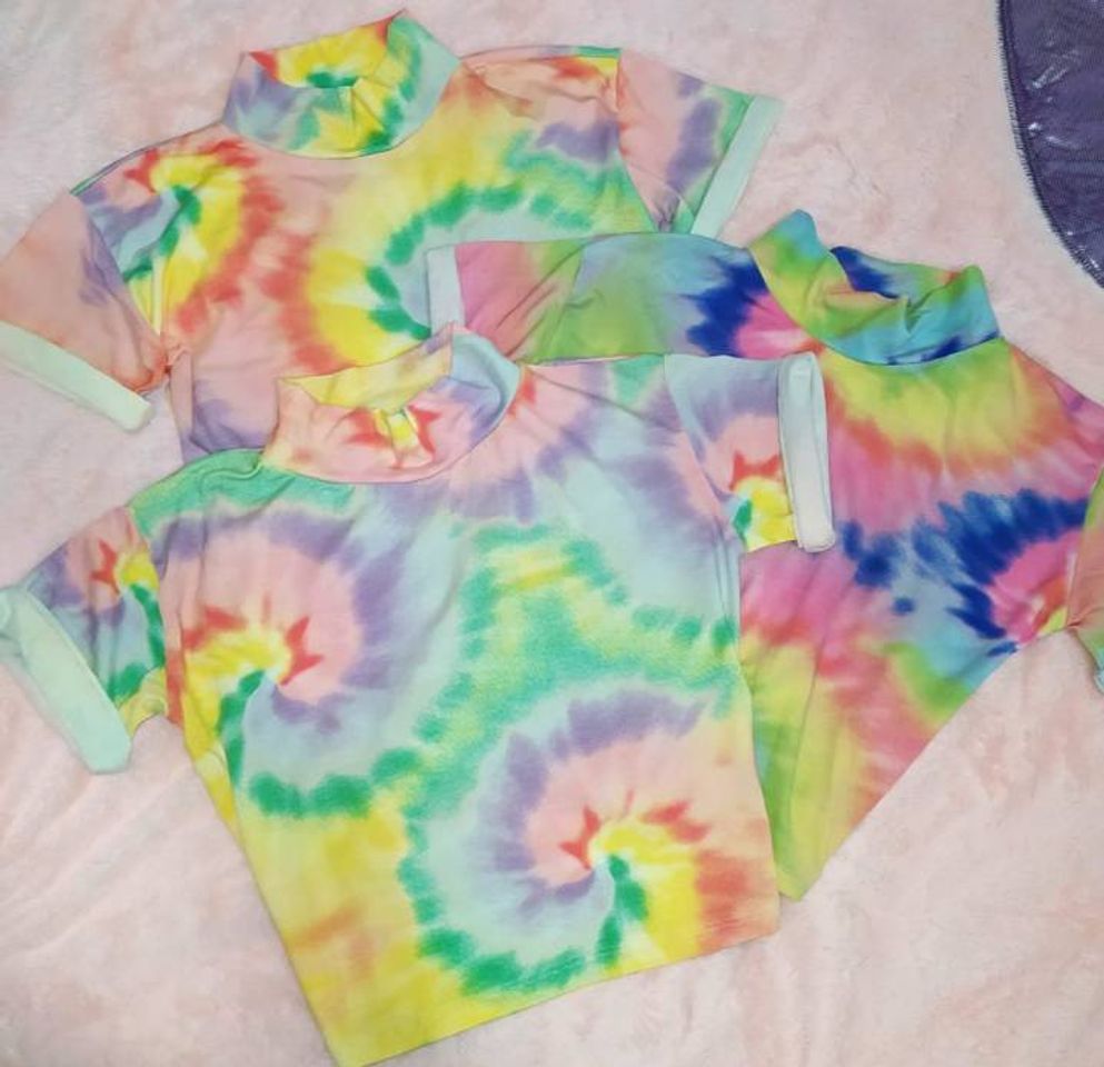 cropped tie dye