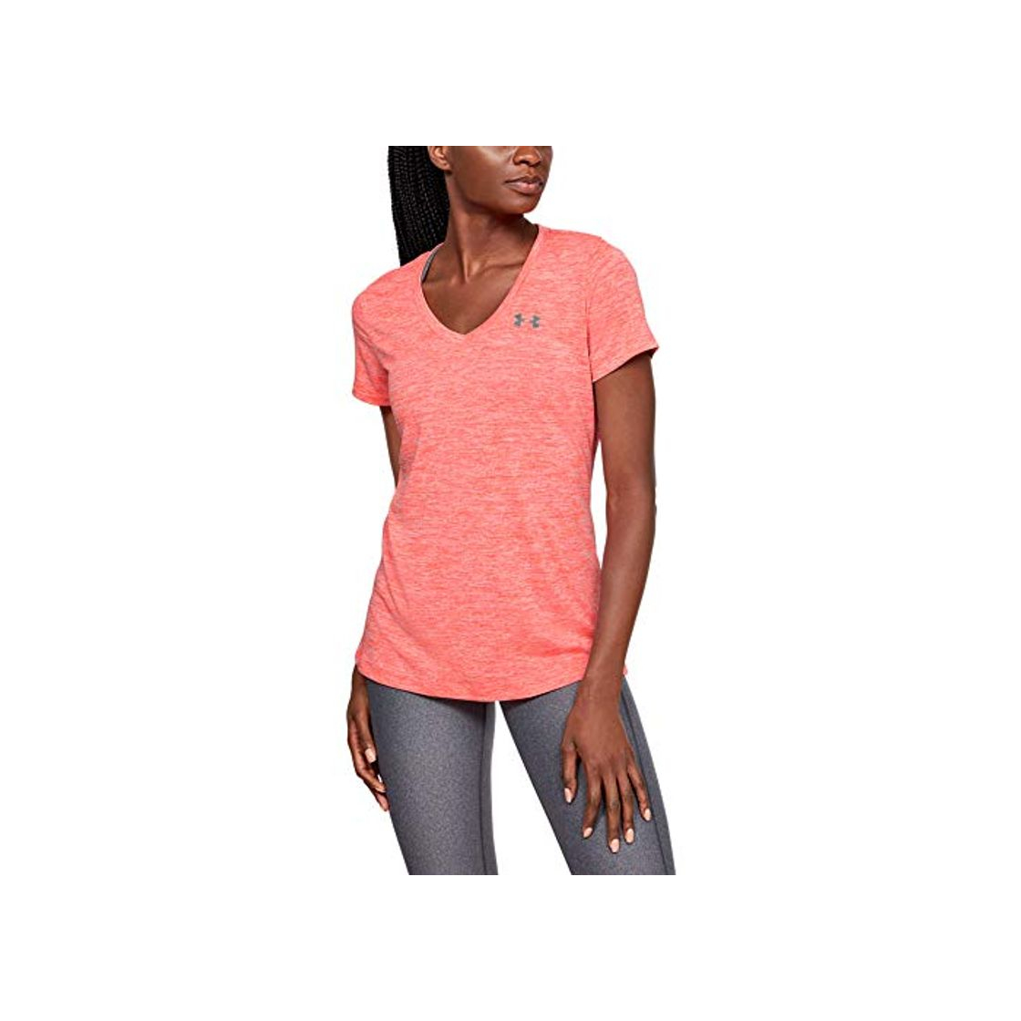 Under Armour Women's UA Tech Twist V-Neck Camiseta Transpirable de Manga Corta