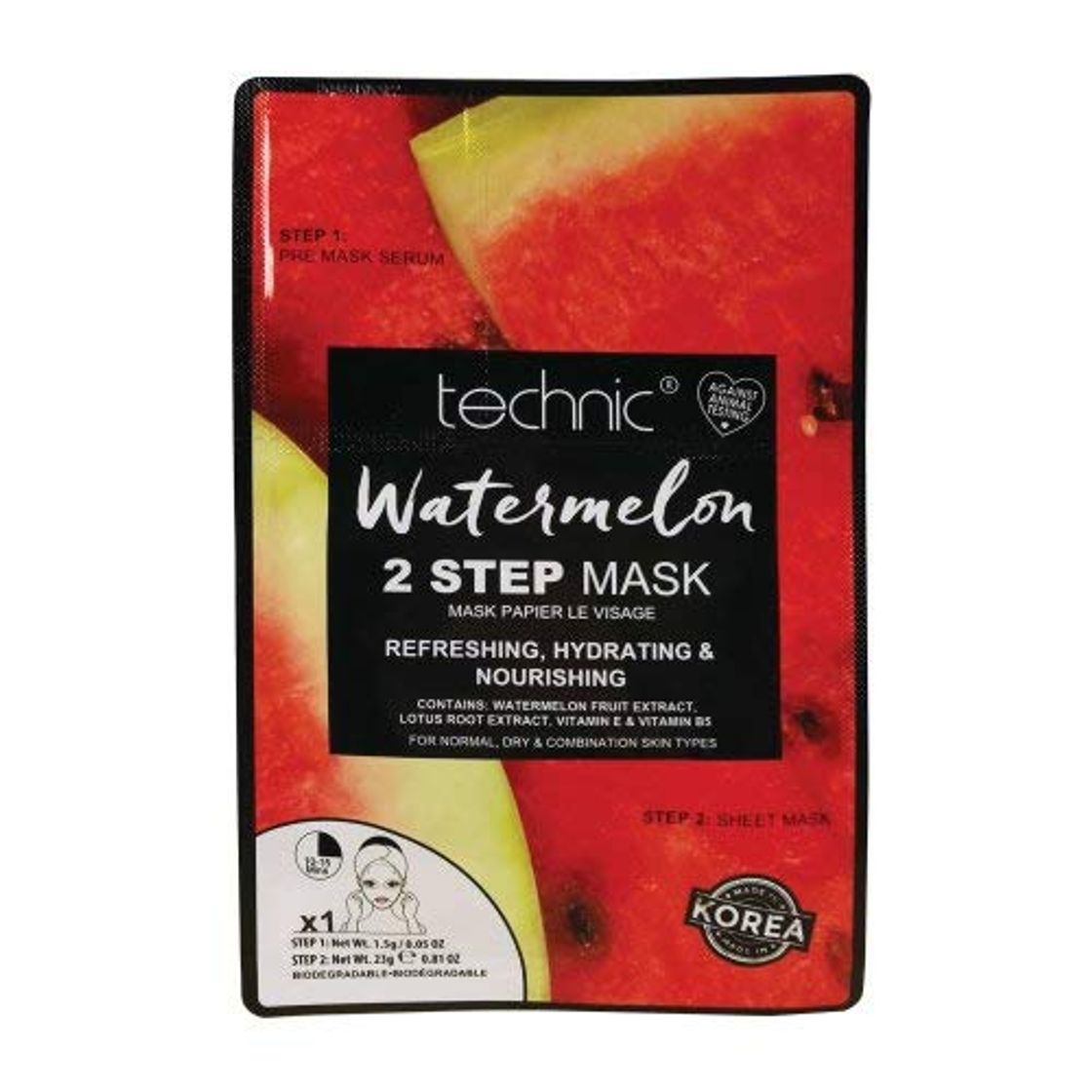 Productos TECHNIC Watermelon 2 Step Mask