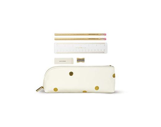 Kate Spade New York Women's Blossom Pencil Case, Red