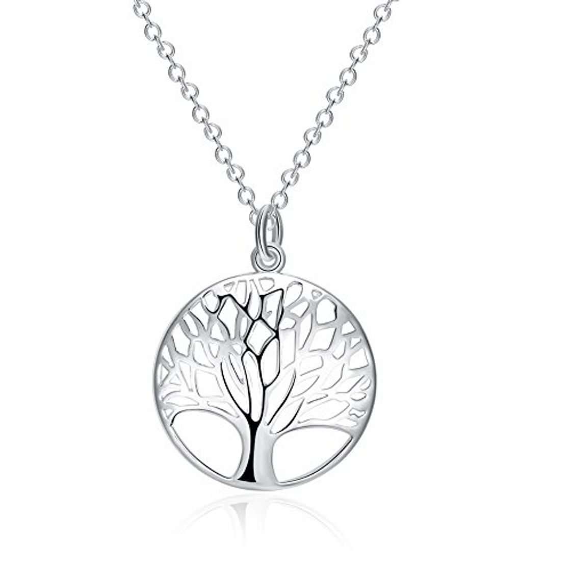 Lugares YAZILIND joyeria moda simple "arbol de la vida" en forma de plata