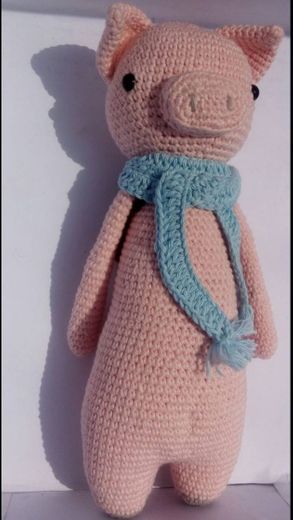 Amigurumi A Crochet Cerdito A Mano