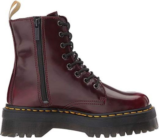 Dr. Martens 2976 botina vegano rojo cereza Cambridge Cepillo rojo burdeos 21802600,