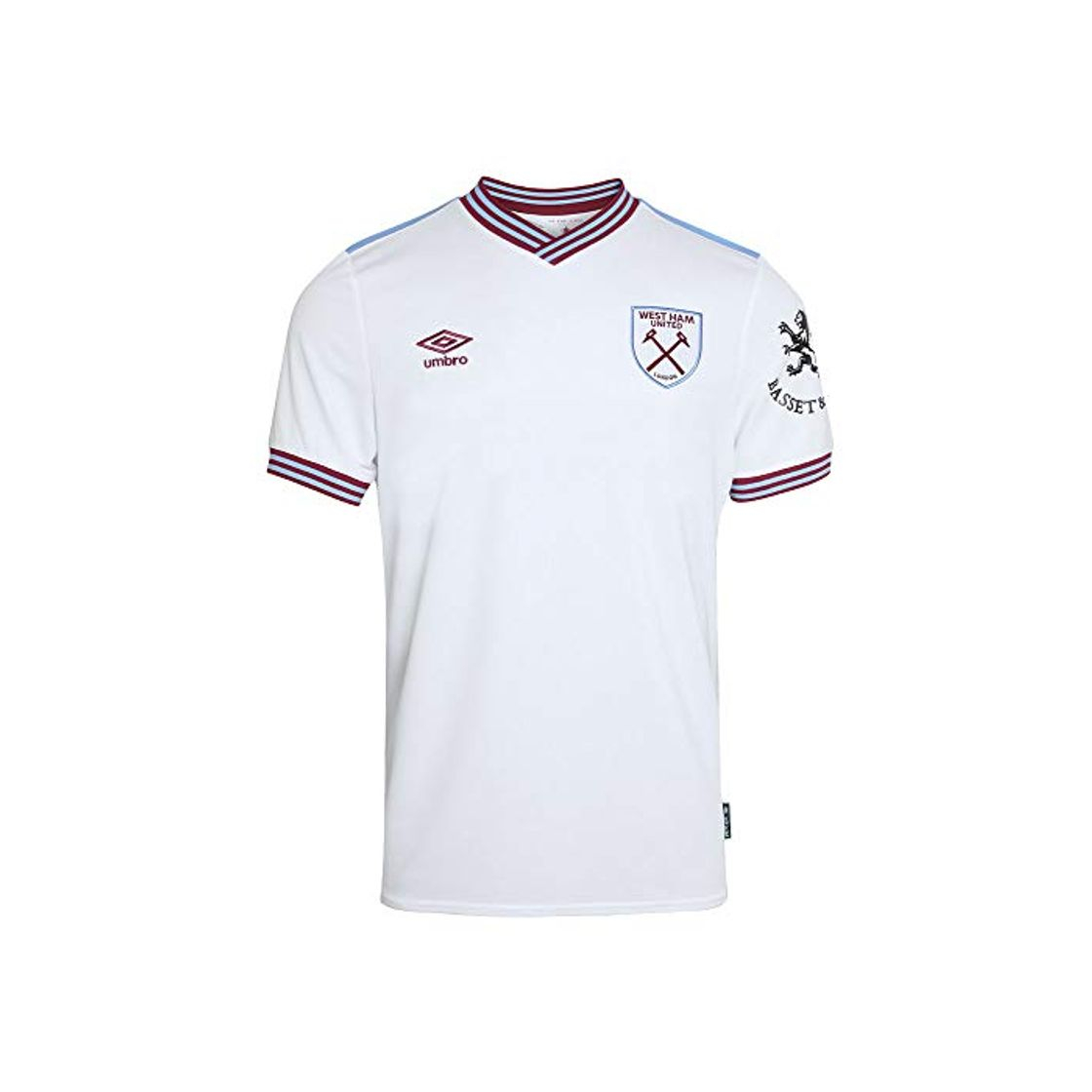 Social Umbro 2019-2020 West Ham Away - Camiseta de fútbol, blanco, Medium Boys
