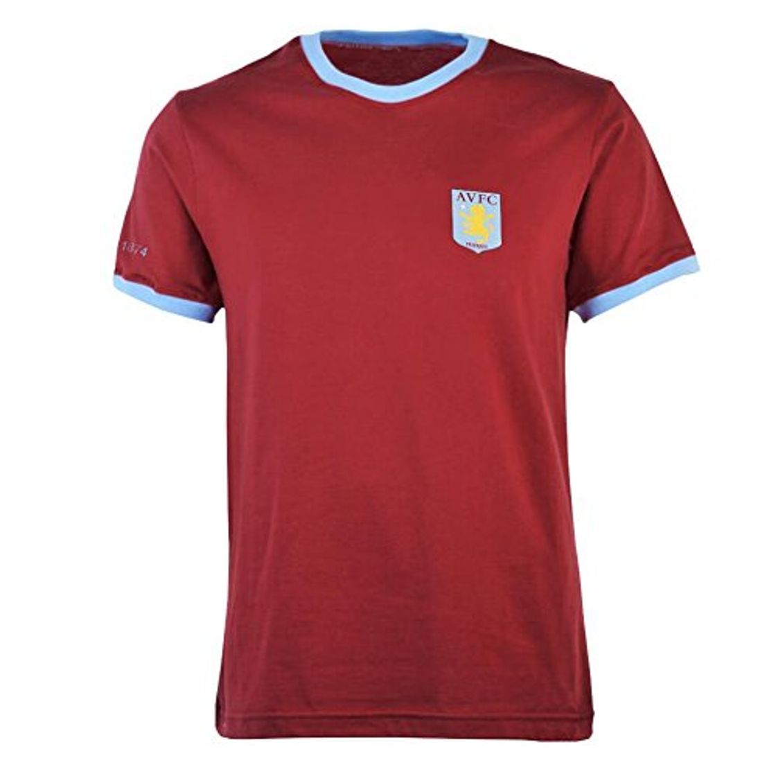 Social Aston Villa Ringer - Camiseta de manga corta para hombre, Clareta