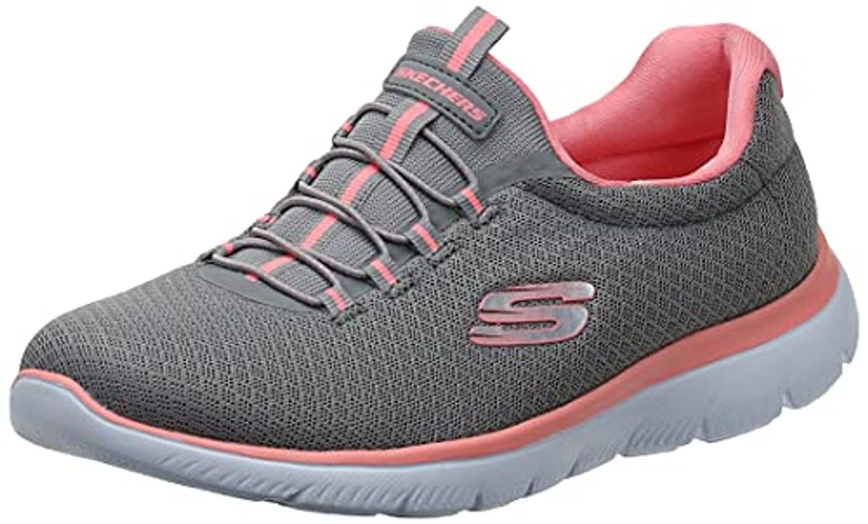 Fashion Skechers Women 12980 Low-Top Trainers, Grey