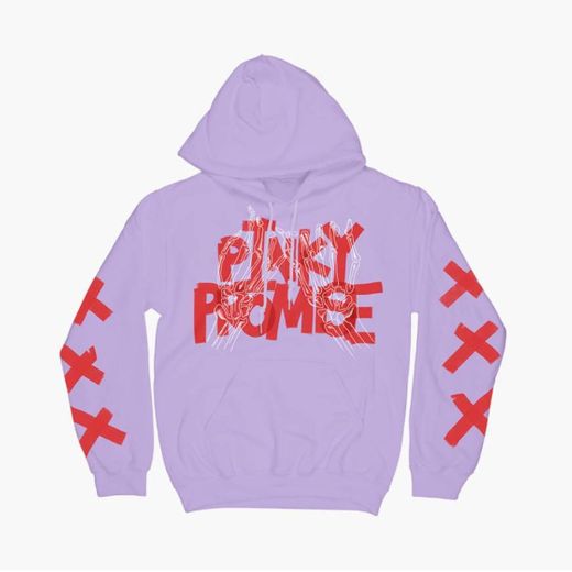 Pinky Promise sudadera con capucha lila
