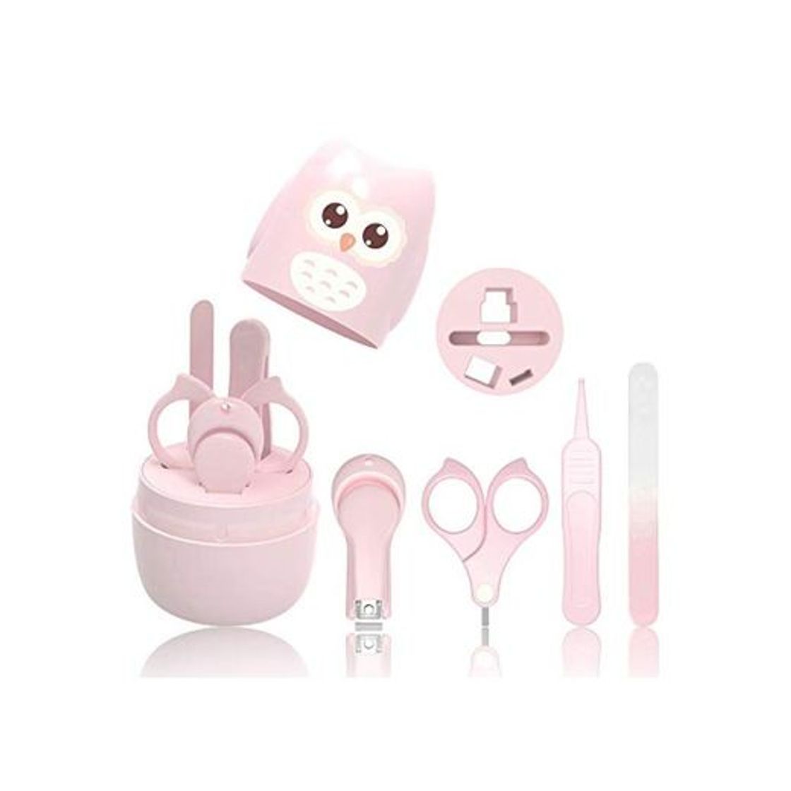 Social HyAdierTech Juego de cortaúñas para bebé - Juego de pedicura para bebé