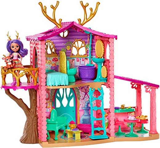 Enchantimals - Casa Danessa con muñeca Danessa y mascota, casa de muñeca