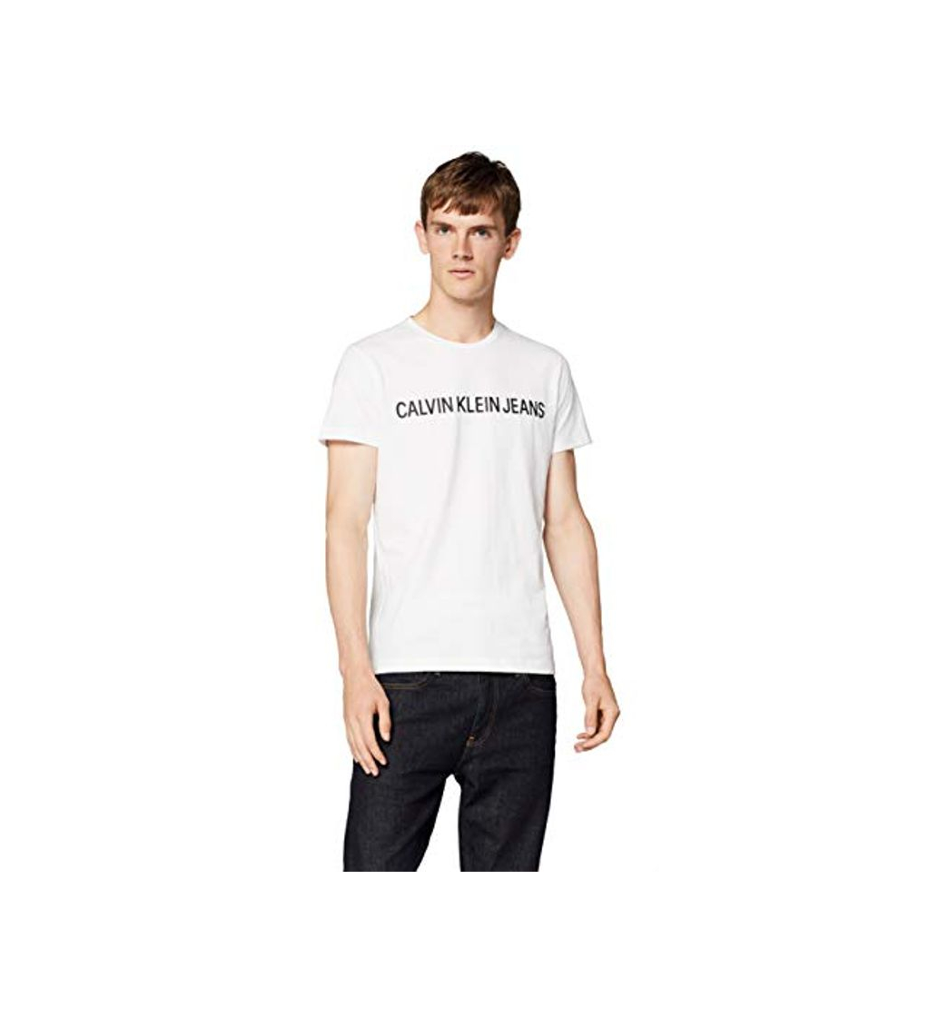 Moda Calvin Klein Core Institutional Logo Slim tee Camiseta, Blanco