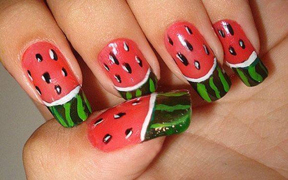 Moda Unhas melancia 🍉