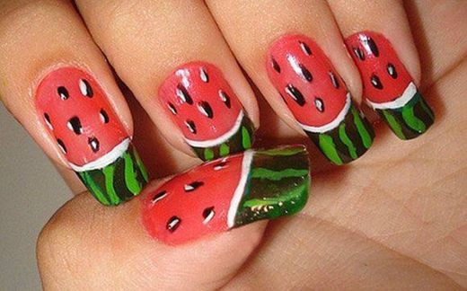 Unhas melancia 🍉