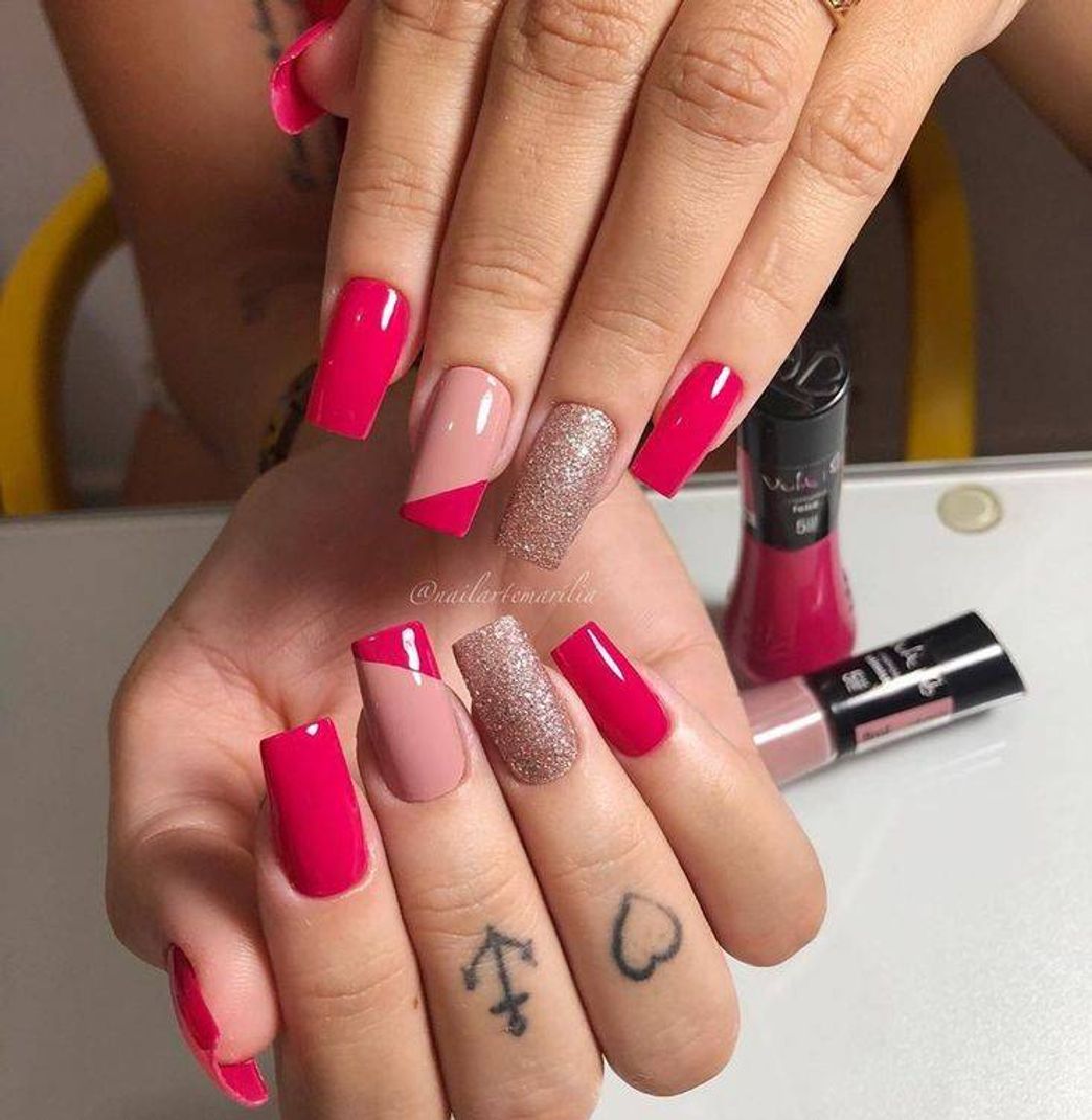 Fashion Unhas rosa pink❤️