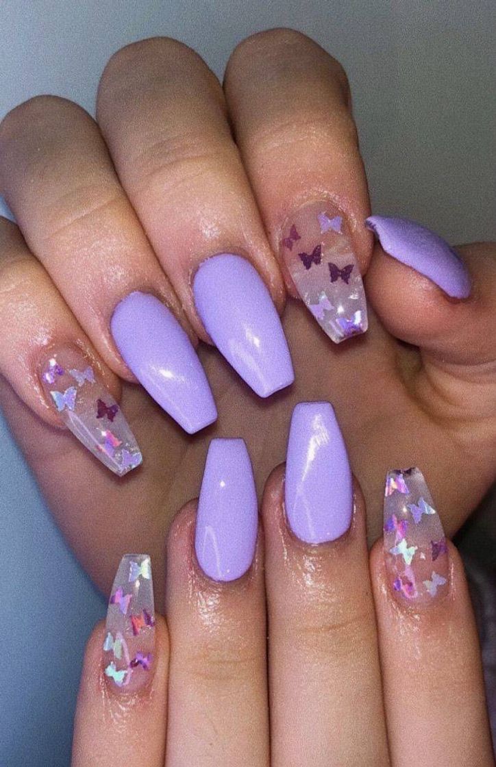 Fashion Unhas roxas💜