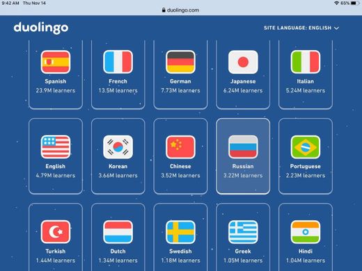 Duolingo Languages