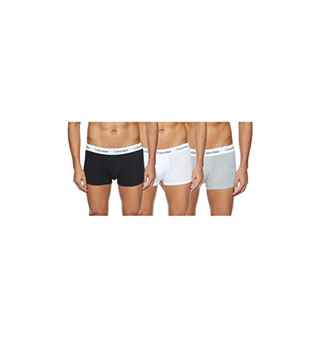 Social Calvin Klein Low Rise Trunk, Bóxer Para Hombre, Pack de 3, Multicolor